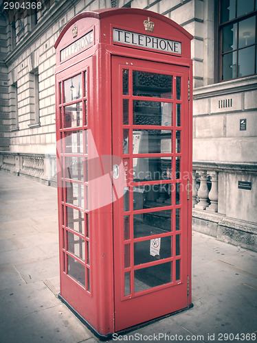 Image of Retro look London telephone box