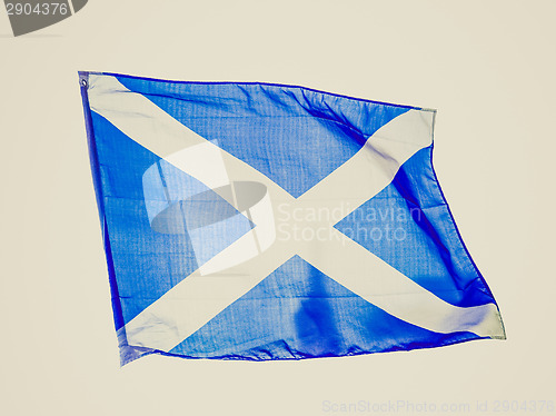 Image of Retro look Scottish flag