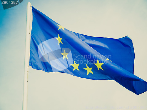 Image of Retro look Flag of Europe
