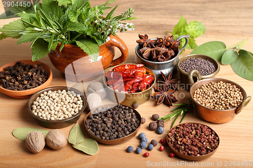 Image of Herbs and spices.