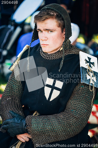 Image of Warrior participant of VI festival of medieval culture 