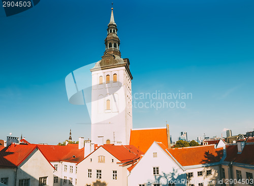 Image of Medieval Former St. Nicholas Church In Tallinn, Estonia