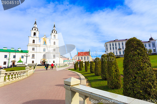 Image of The Cathedral Of Holy Spirit - Symbol Of Minsk, Belarus