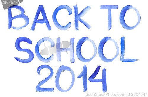 Image of Handwritten Message Back To School Isolate White Background