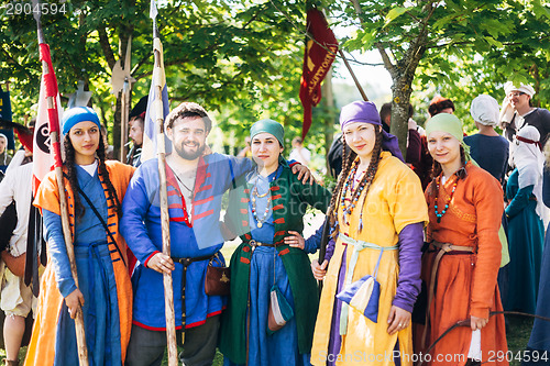 Image of Warriors participants of VI festival of medieval culture "Our Gr