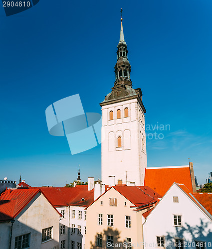 Image of Medieval Former St. Nicholas Church In Tallinn, Estonia