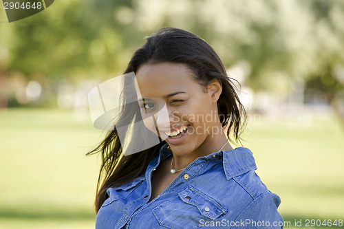 Image of Beautiful African American woman