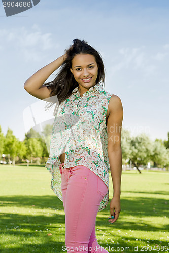 Image of Beautiful African American woman