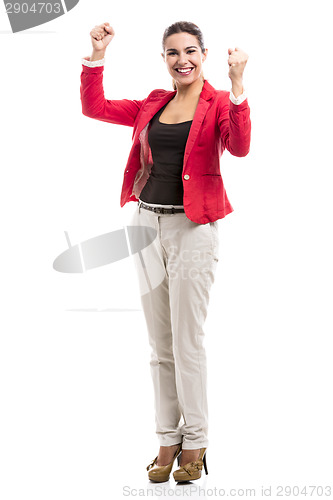 Image of Happy businesswoman