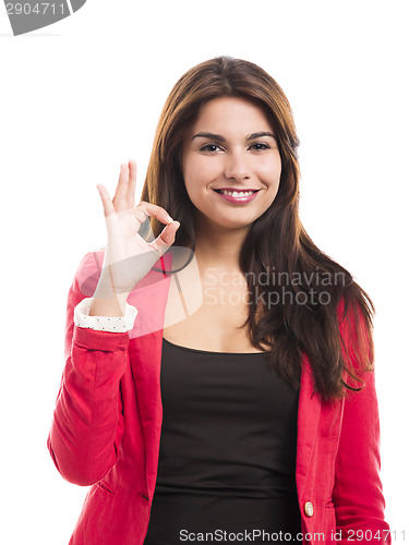 Image of Positive business woman