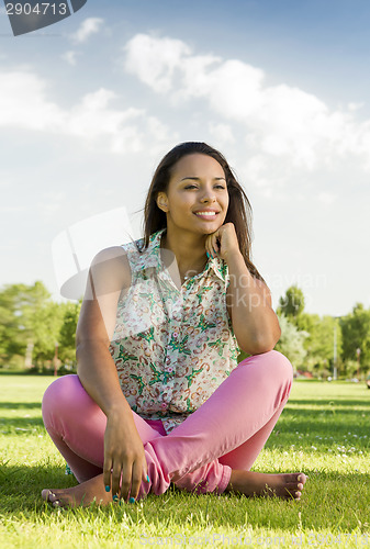 Image of Beautiful African American woman