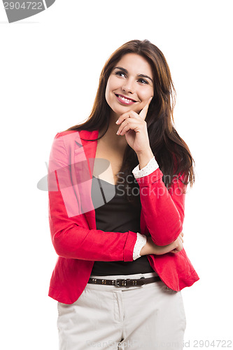 Image of Business woman thinking