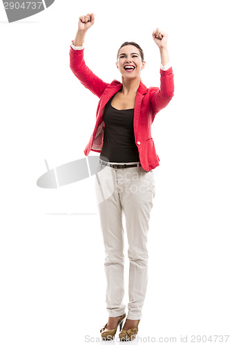 Image of Happy businesswoman