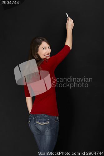 Image of Beautiful young student