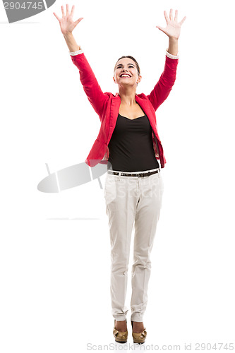 Image of Happy businesswoman