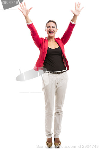 Image of Happy businesswoman