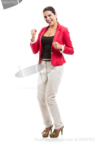 Image of Happy businesswoman