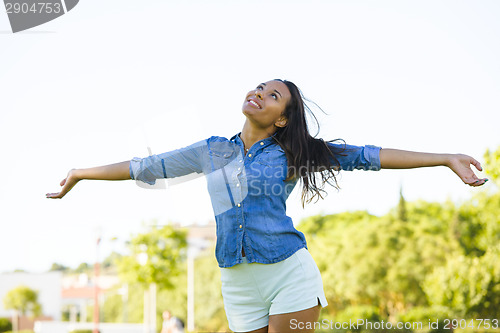 Image of Beautiful African American woman