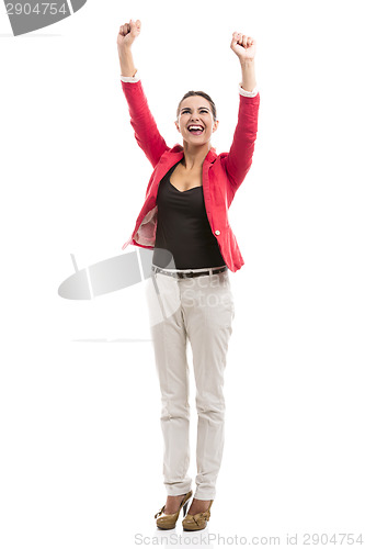 Image of Happy businesswoman