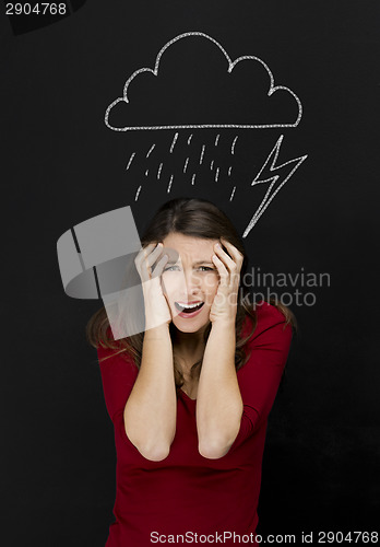 Image of Female student having a bad day