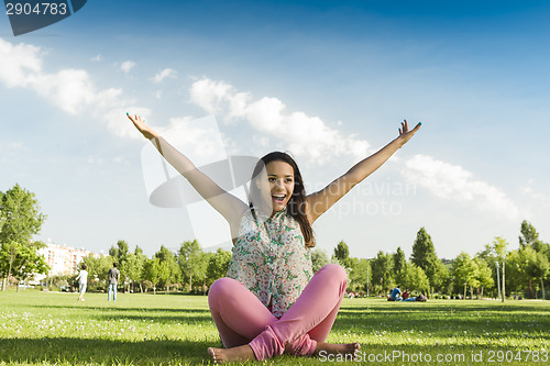 Image of Beautiful African American woman