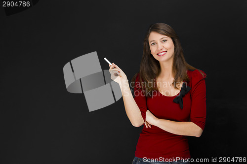Image of Beautiful young student