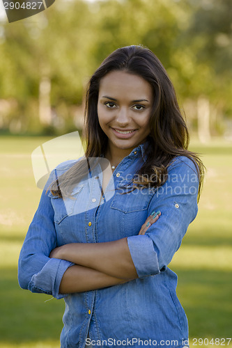 Image of Beautiful African American woman