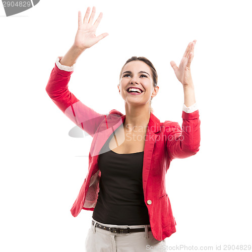 Image of Happy businesswoman