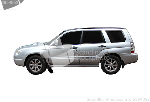 Image of off-road vehicle isolated on the white background