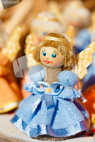 Image of Colorful Belarusian Straw Dolls At The Market In Belarus