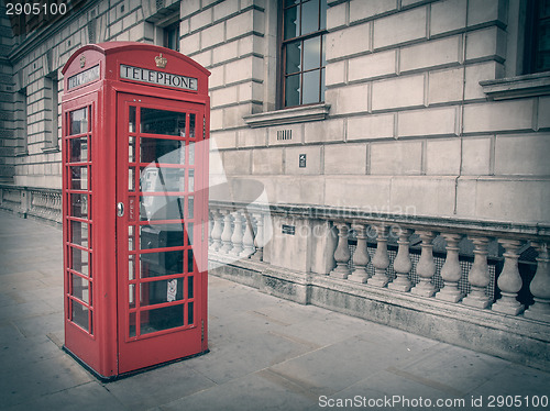 Image of Retro look London telephone box