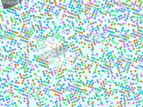 Image of Polka dot pattern with colorful circles