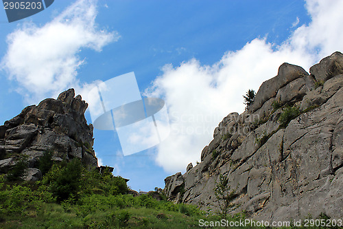 Image of view to Carpathian mountains