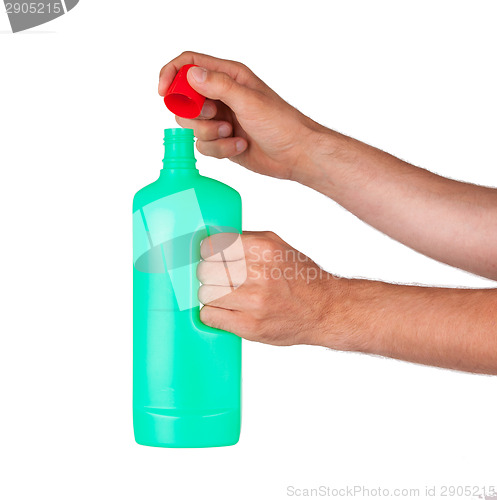 Image of Plastic bottle cleaning-detergent