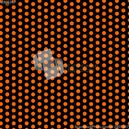 Image of Halloween Seamless Dots Pattern Orange and Black