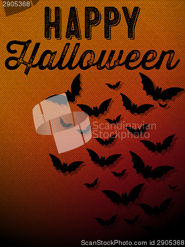 Image of Happy Halloween Ghost Bat Icon Background