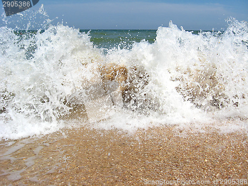 Image of marine waves at the seacoast