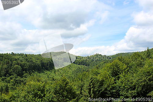 Image of view to Carpathian mountains