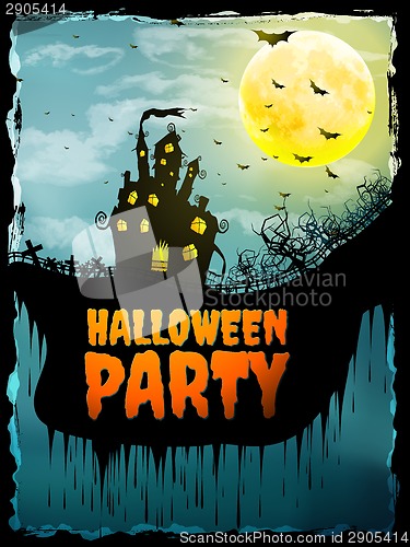Image of Happy Halloween party Poster. EPS 10