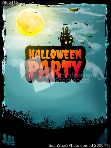 Image of Happy Halloween party Poster. EPS 10