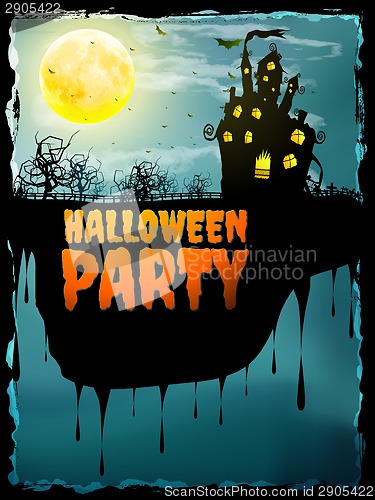 Image of Happy Halloween party Poster. EPS 10