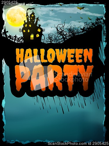 Image of Happy Halloween party Poster. EPS 10