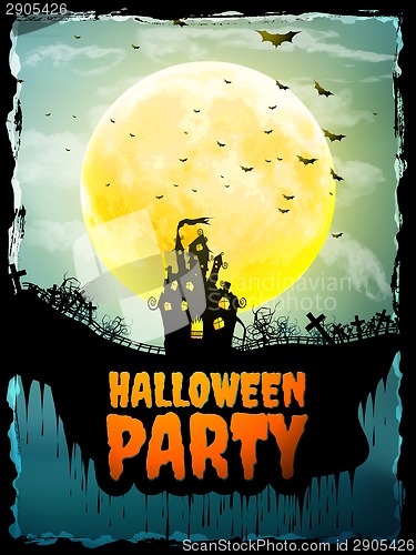 Image of Happy Halloween party Poster. EPS 10