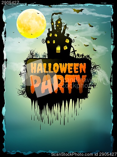 Image of Happy Halloween party Poster. EPS 10