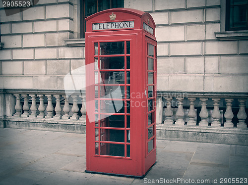 Image of Retro look London telephone box