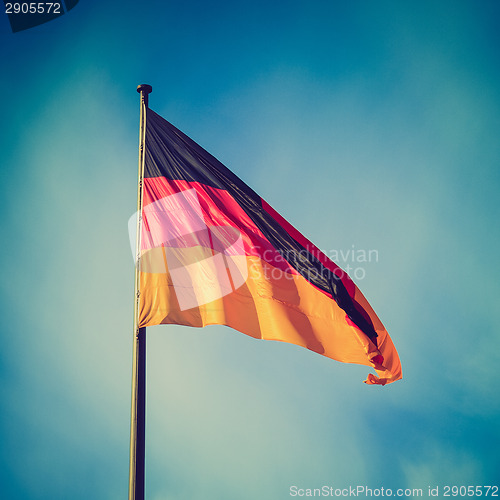 Image of Retro look German flag