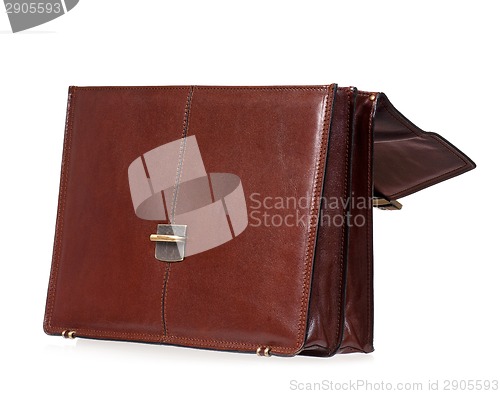 Image of Leather briefcase