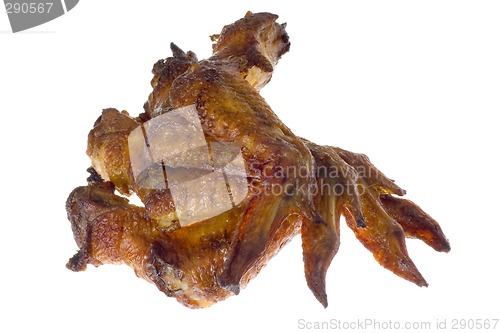 Image of Pile of BBQ chicken wings

