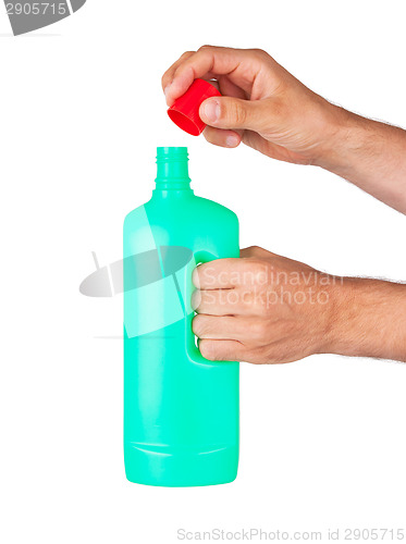 Image of Plastic bottle cleaning-detergent