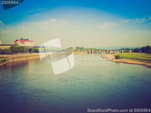 Image of Elbe river in Dresden